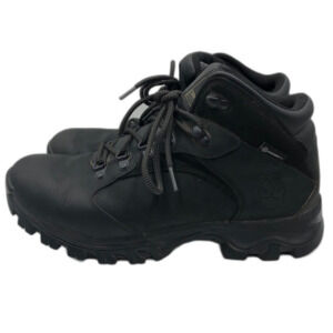 Timberland Men's Black Leather Ankle Hiking Boots Size 10 Outdoor Waterproof